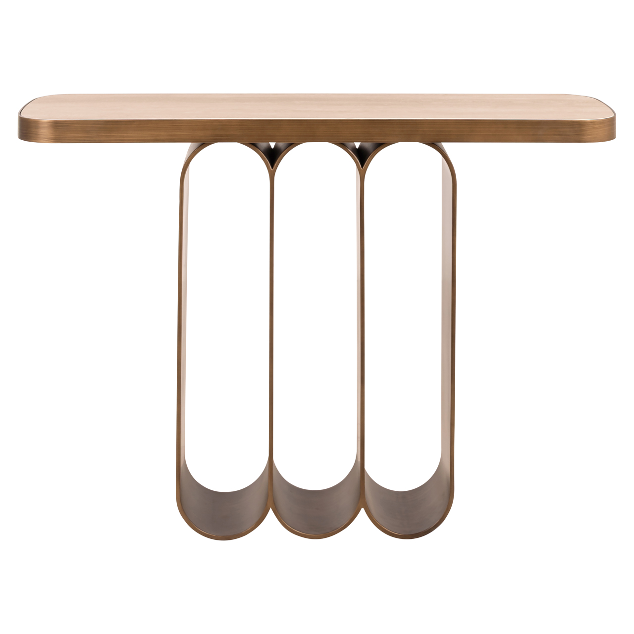 Richmond Interiors Console Locarno brushed gold