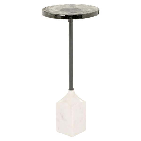 Richmond Interiors Bijzettafel Aurora white 27Ø