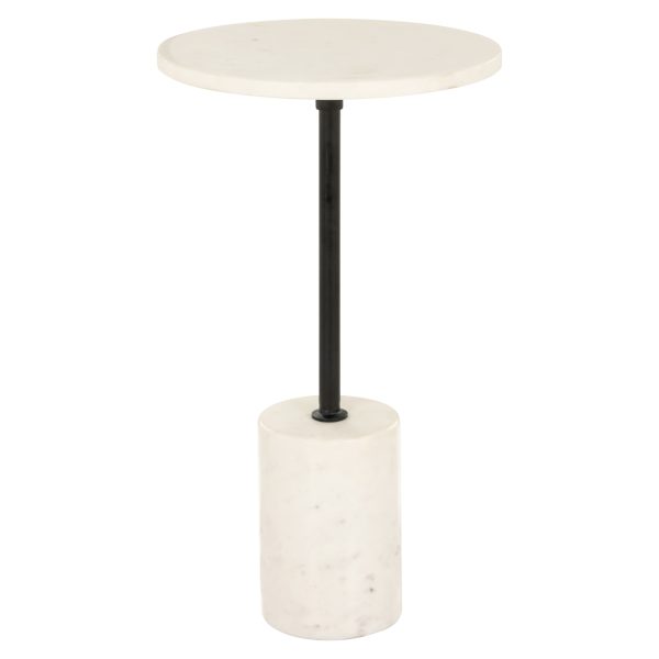 Richmond Interiors Bijzettafel Misty black/white 30Ø