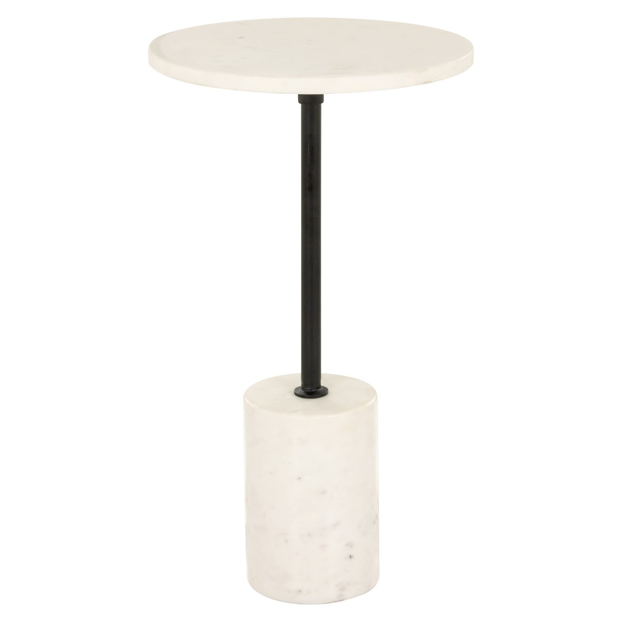 Richmond Interiors Bijzettafel Misty black/white 30Ø