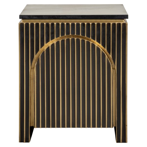 Richmond Interiors Nachtkastje Les Arcs brushed gold