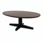 Nijwie MySons Salontafel 130, ovaal, poot Black, Mango Brown Walnut - Scorpio Table Collection