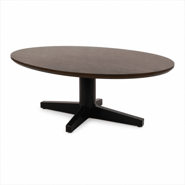 Nijwie MySons Salontafel 130, ovaal, poot Black, Mango Brown Walnut - Scorpio Table Collection