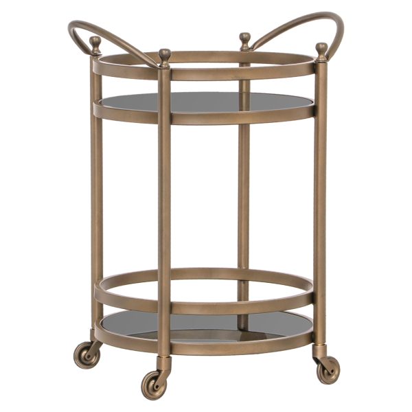 Richmond Interiors Trolley Hendricks brushed gold
