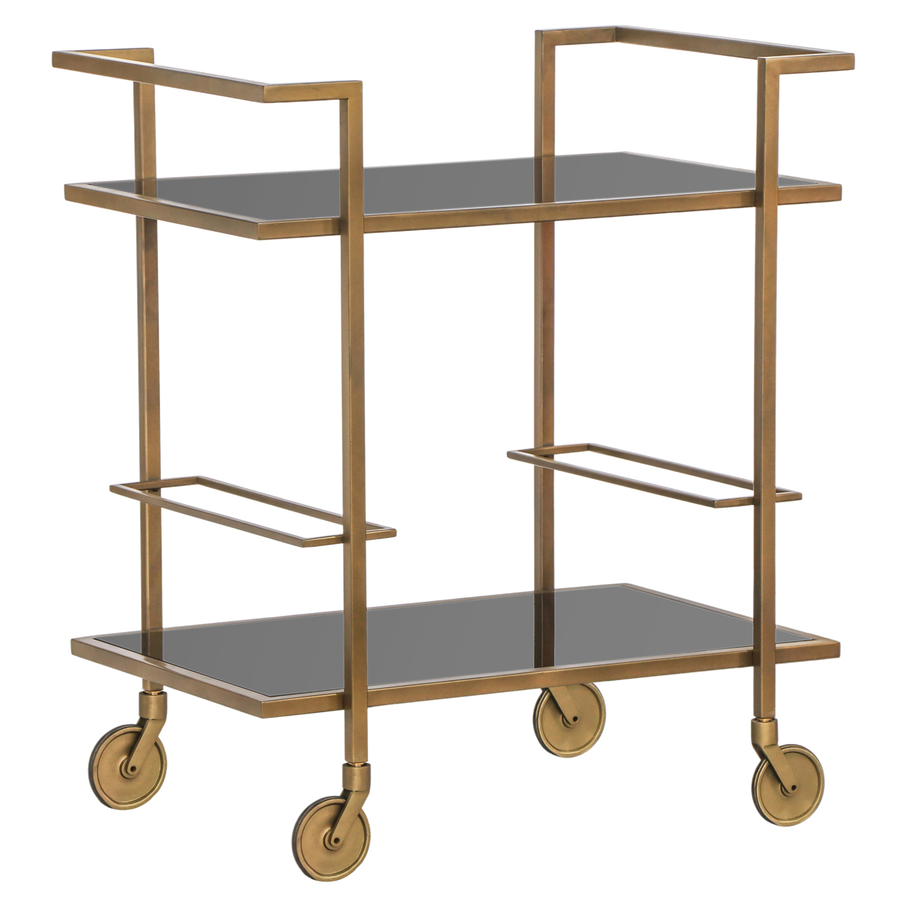 Richmond Interiors Trolley Xo brushed gold