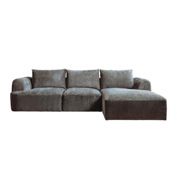 Tower Living Canterbury 2 5-AL + Chaise R - Mona 464 Cement Grey