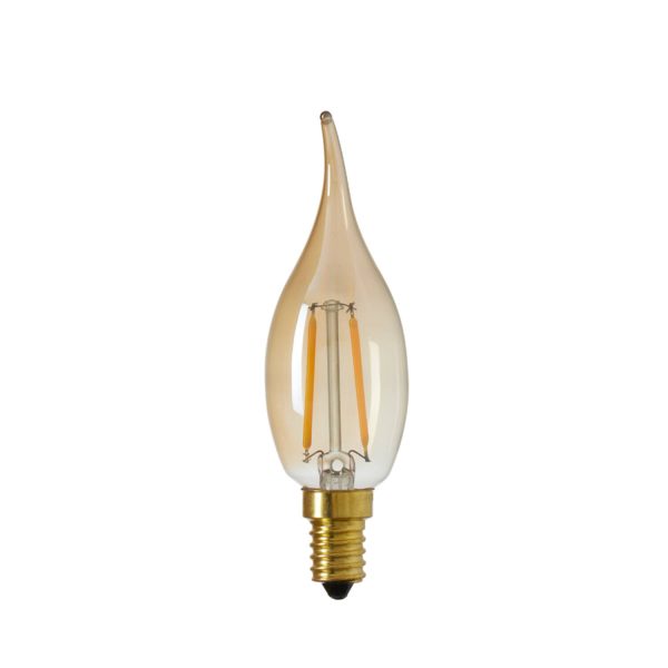 Light & Living Deco LED kaars Ø3,5x12 cm LIGHT 2W amber E14 dimbaar