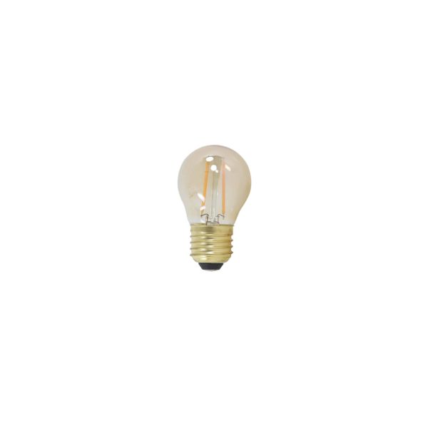 Light & Living LED kogel Ø4,5x7,5 cm LIGHT 2W amber E27 dimbaar