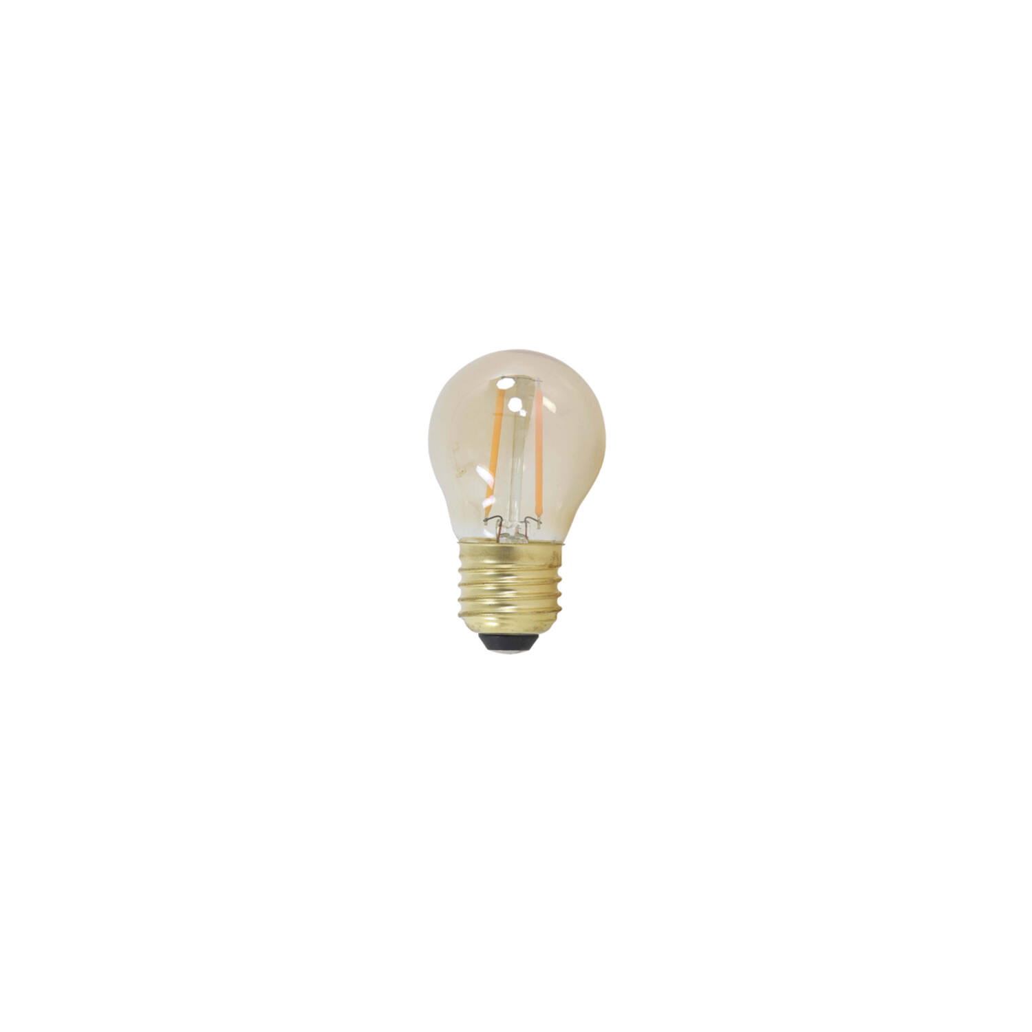 Light & Living LED kogel Ø4,5x7,5 cm LIGHT 2W amber E27 dimbaar