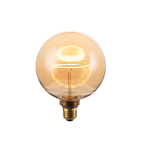 Light & Living Deco LED globe Ø12,5x16,5 cm LIGHT 4W amber E27 dimbaar