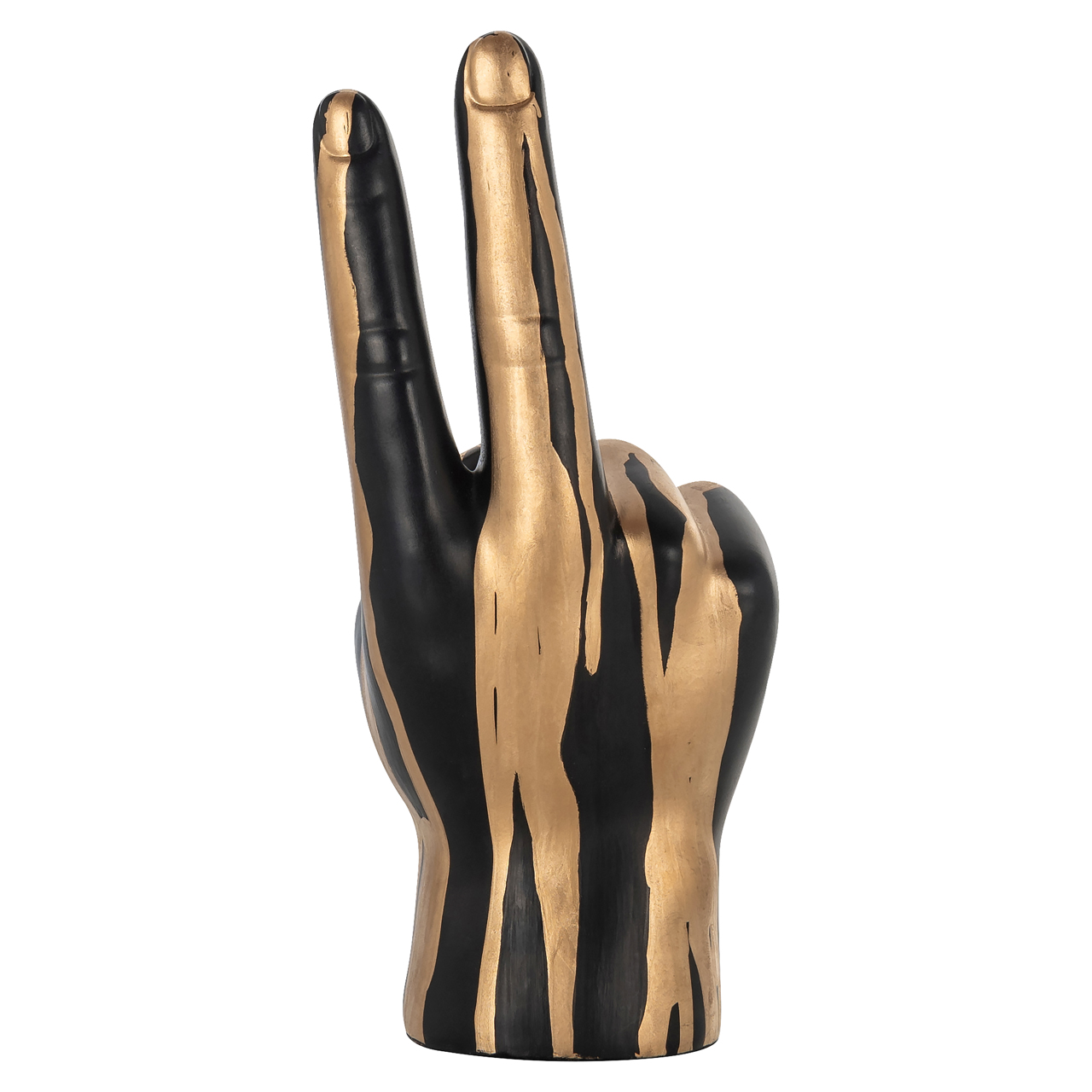 Richmond Interiors Decoratief object Peace black/gold