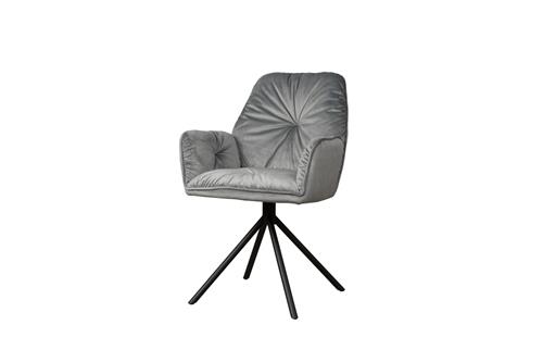 Tower Living Palma Armstoel - fabric Bluvel 14 grey
