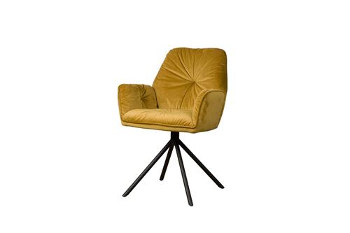 Tower Living Palma Armstoel - fabric Bluvel 68 yellow