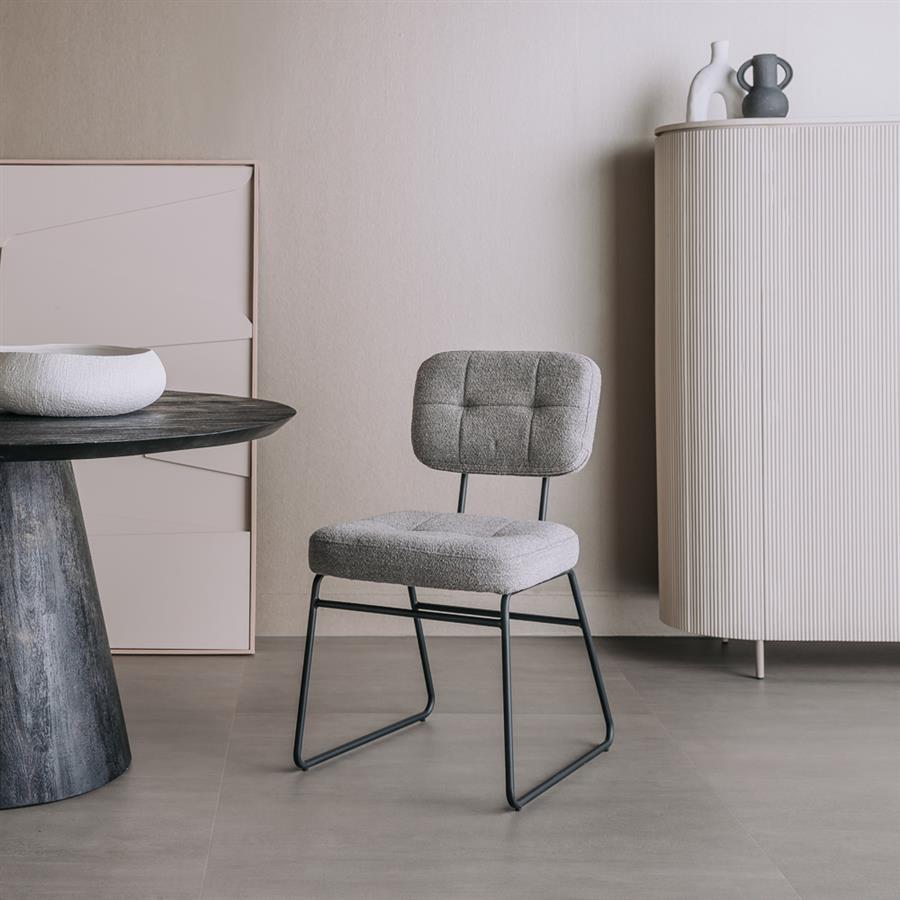 Tower Living Padola Stoel - fabric Alpine 11 Grey