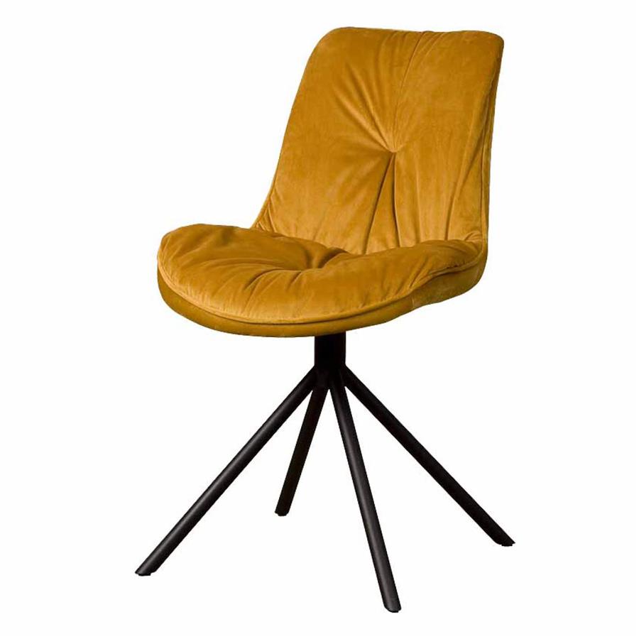 Tower Living Palma Stoel - fabric Bluvel 68 yellow