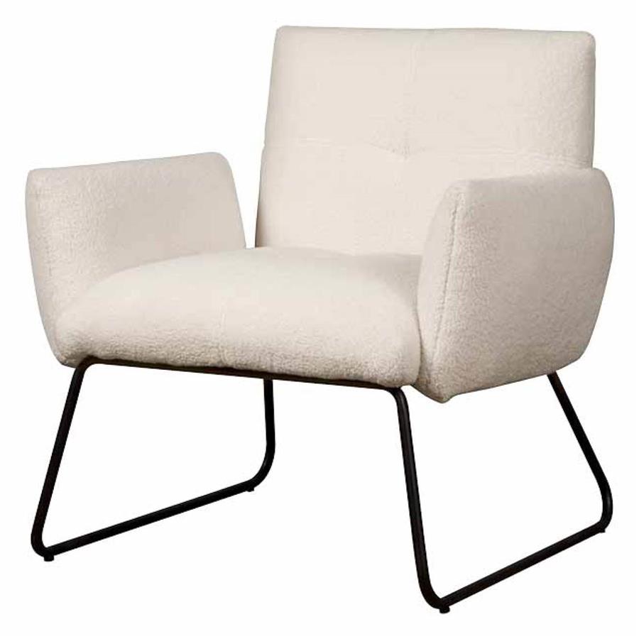 Tower Living Dante Fauteuil - fabric Teddy MJ81 White