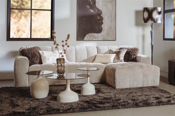 Tower Living Austin Chaise L + Austin 2 5-AR - Haga 30 beige