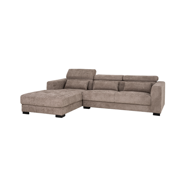 Tower Living Brighton Chaise L + 3-AR - fabric XS85 17 Taupe