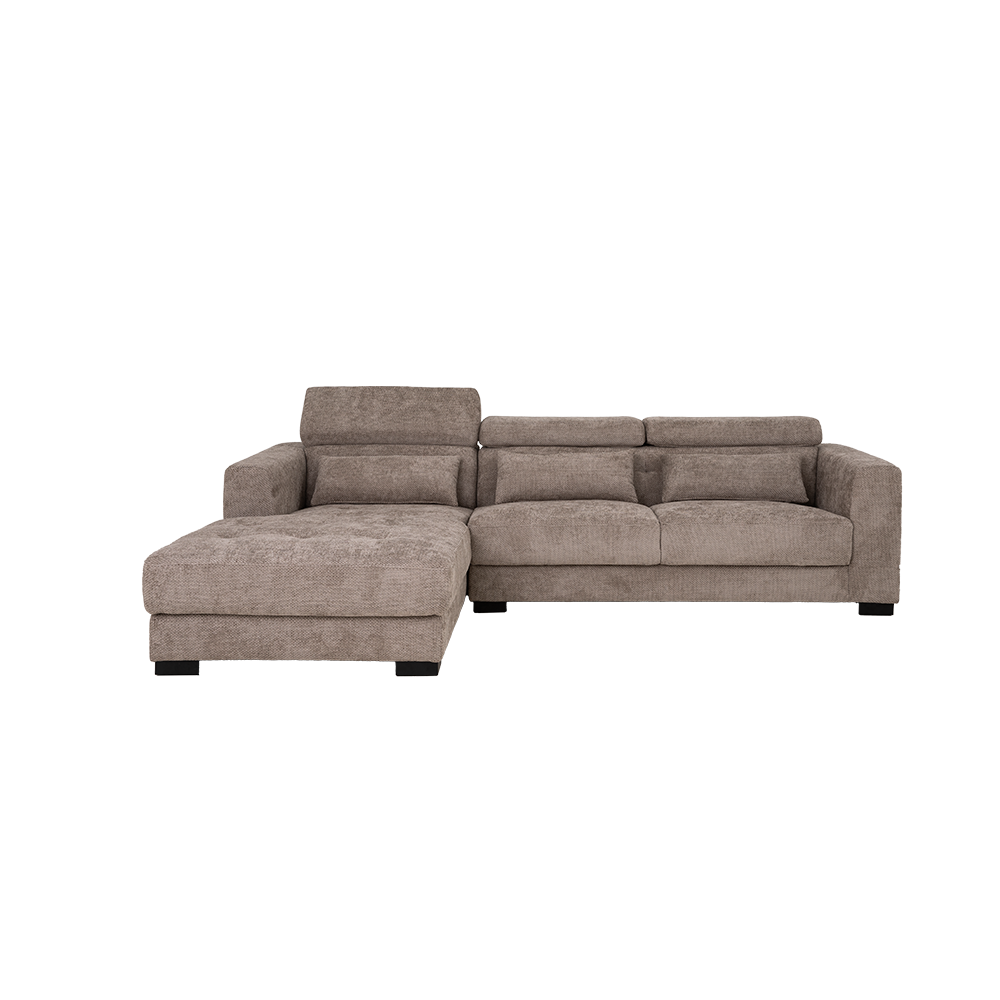 Tower Living Brighton Chaise L + 3-AR - fabric XS85 17 Taupe