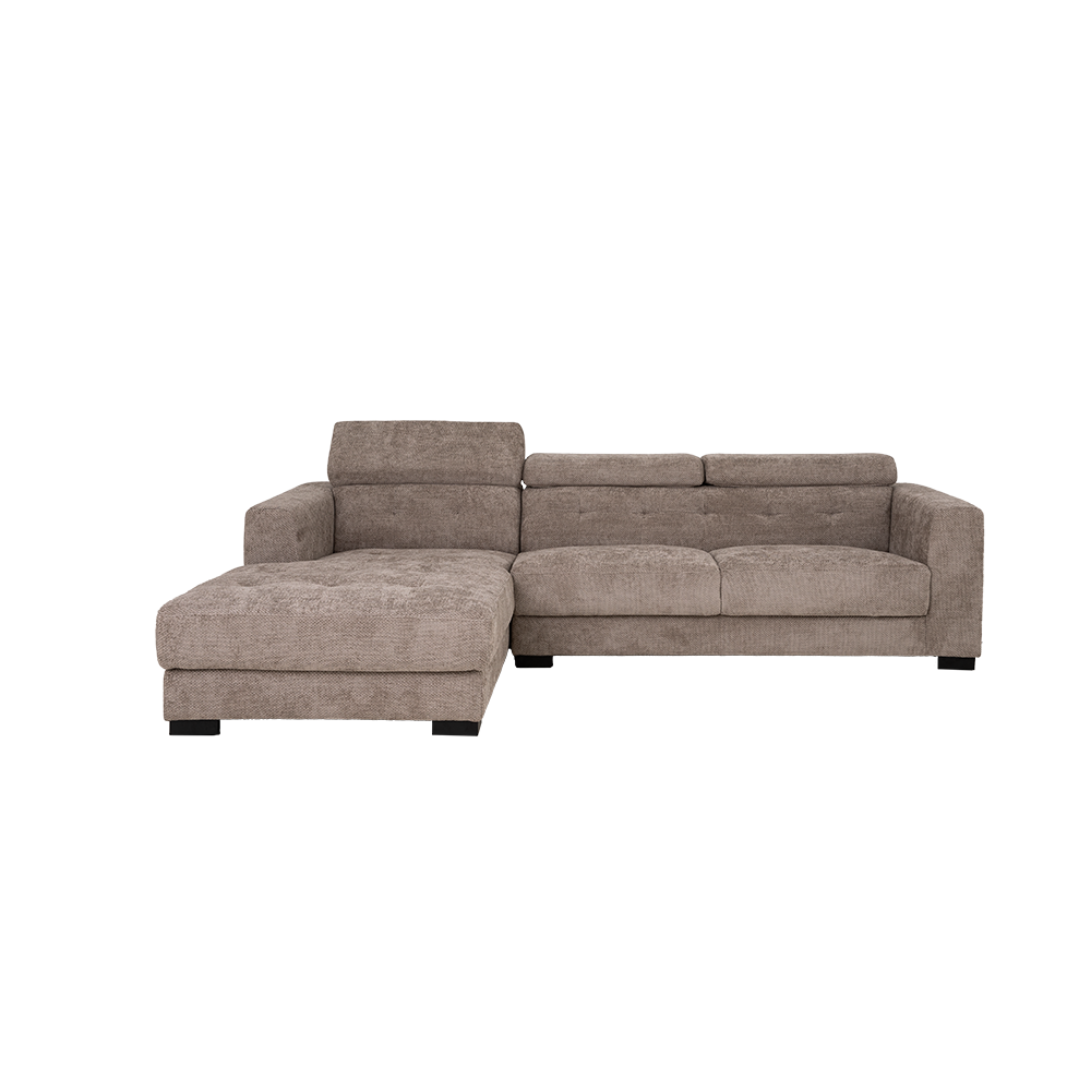 Tower Living Brighton Chaise L + 3-AR - fabric XS85 17 Taupe