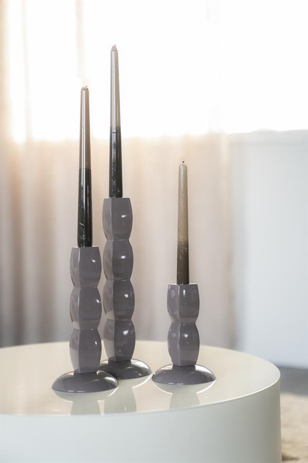 By-Boo Candle holder Prinz - dark taupe