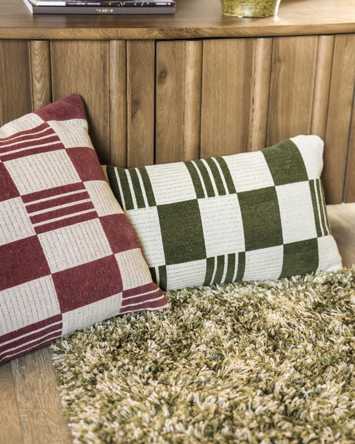 By-Boo Pillow Twist 45x45 cm - burgundy