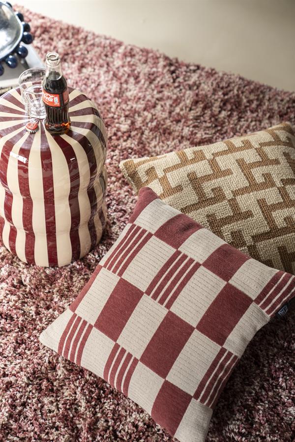 By-Boo Pillow Twist 45x45 cm - burgundy