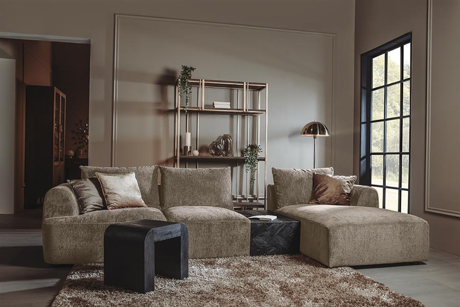 Tower Living Canterbury 2 5-AL + Chaise R - Mona 120 Taupe