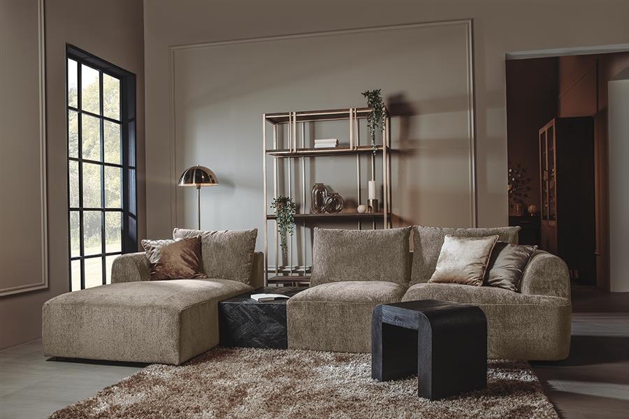 Tower Living Canterbury Chaise L + 2 5-AR - Mona 120 Taupe