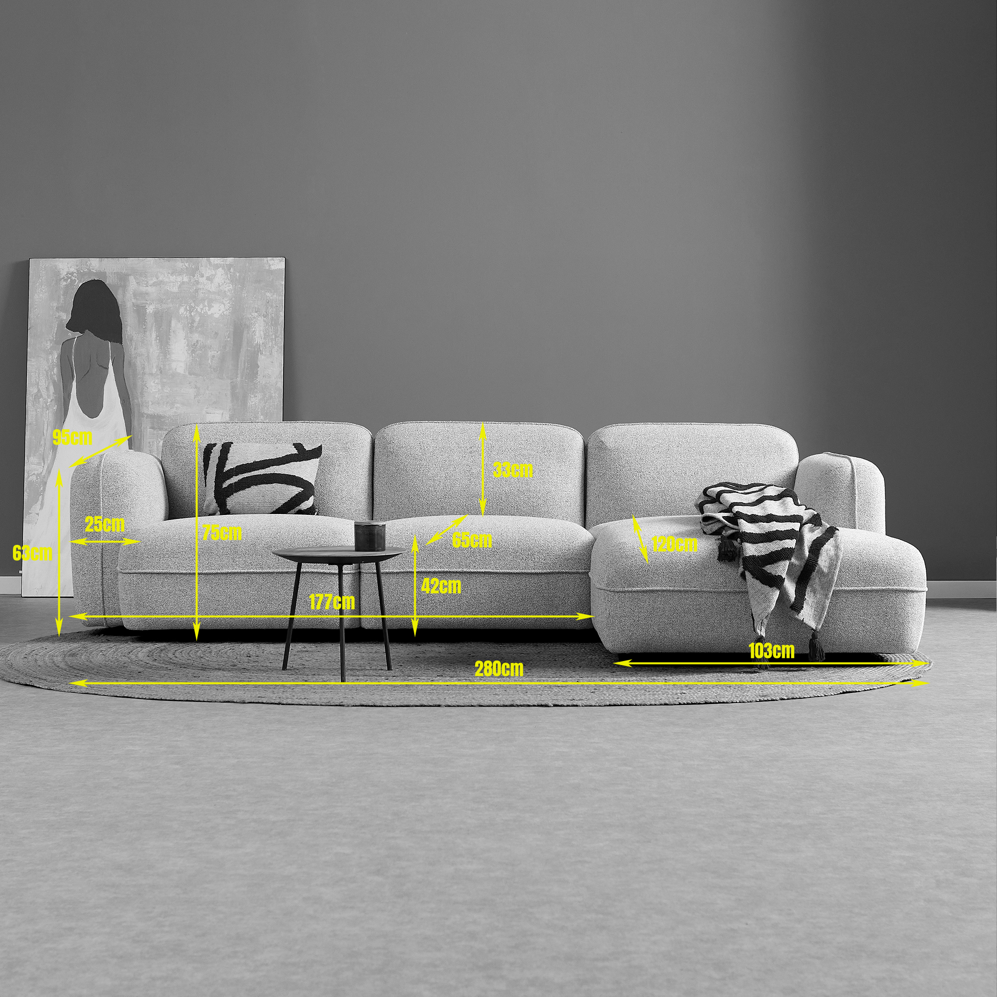 PEPP DROP met chaise longue rechts
