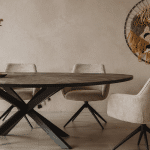 Driehoekige eettafels