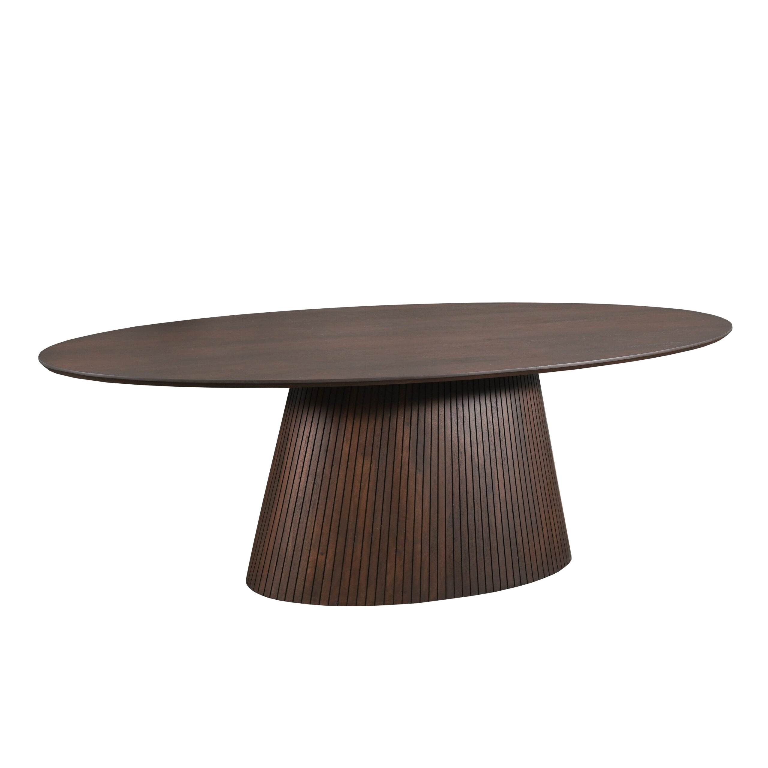 Starfurn Ovale eettafel Solana Bruin Mangohout 240 cm