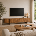 Eleonora tv meubel Julian 240x43x50 cm acacia