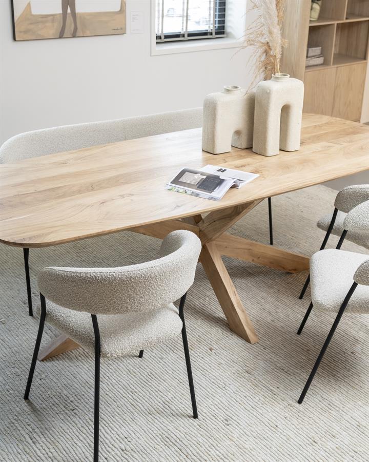 Eleonora Eettafel Nikki 280x100 - naturel