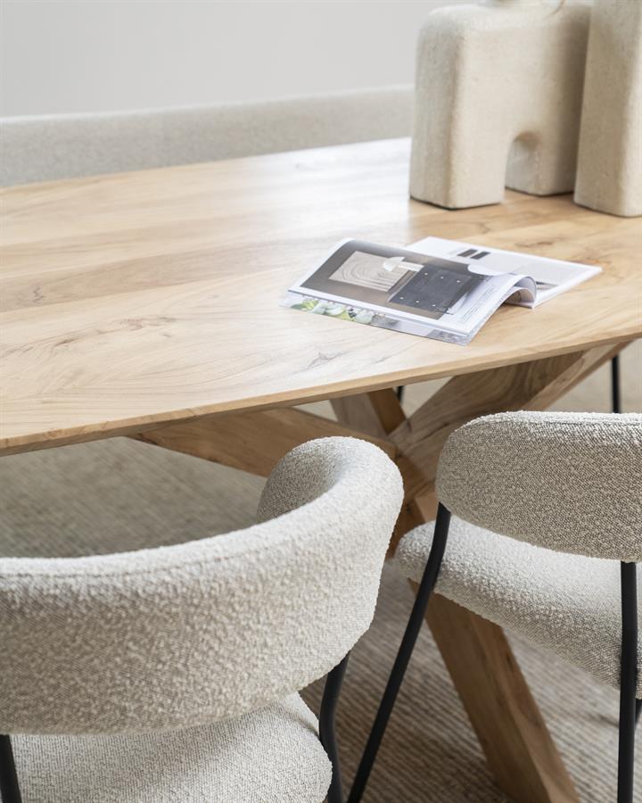 Eleonora Eettafel Nikki 280x100 - naturel