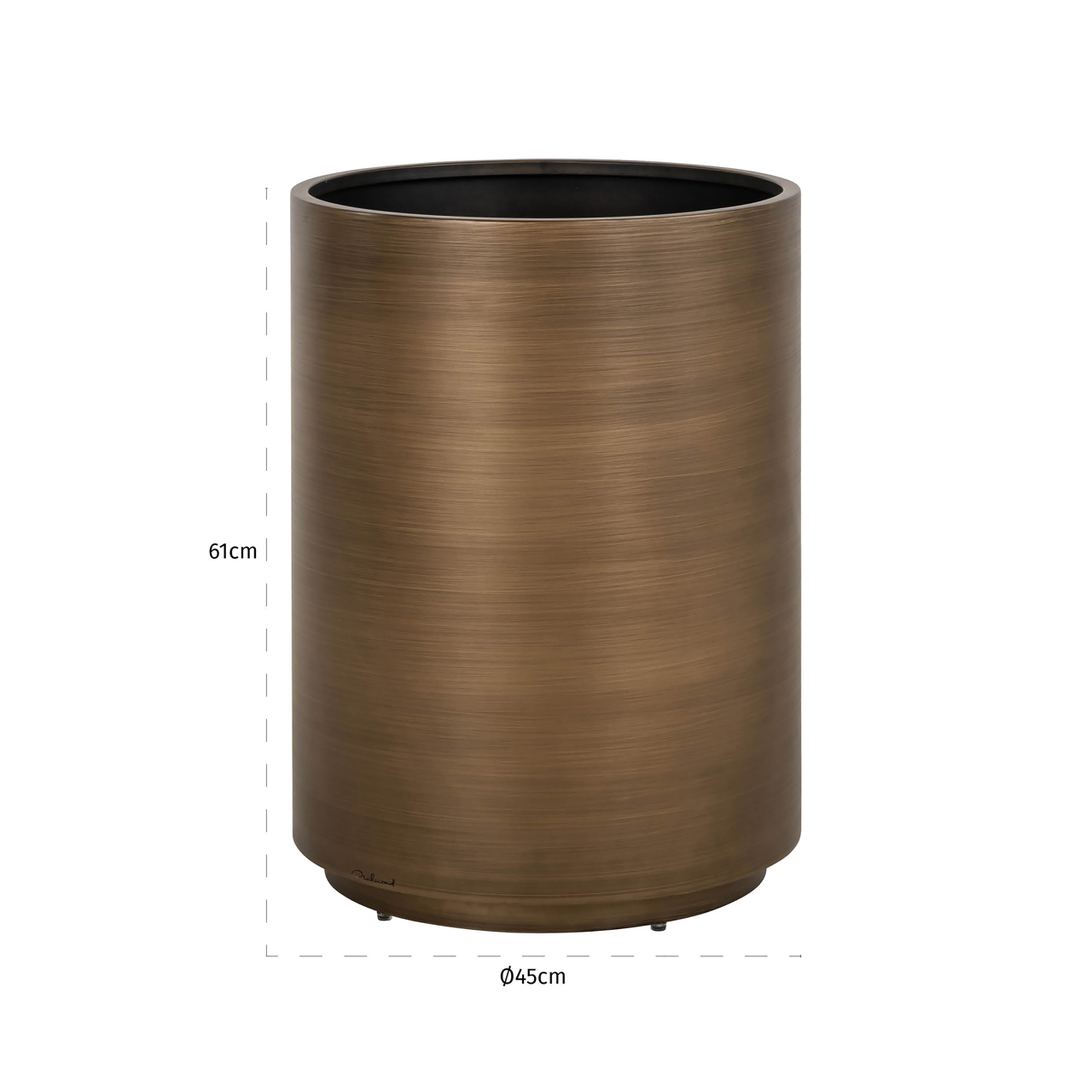 Richmond Interiors Plantenbak Dira brushed gold 45Ø