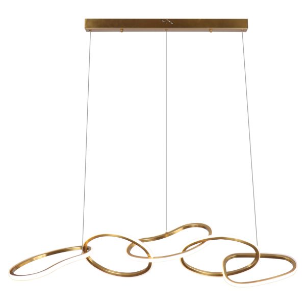 Richmond Interiors Hanglamp Flyn brushed gold