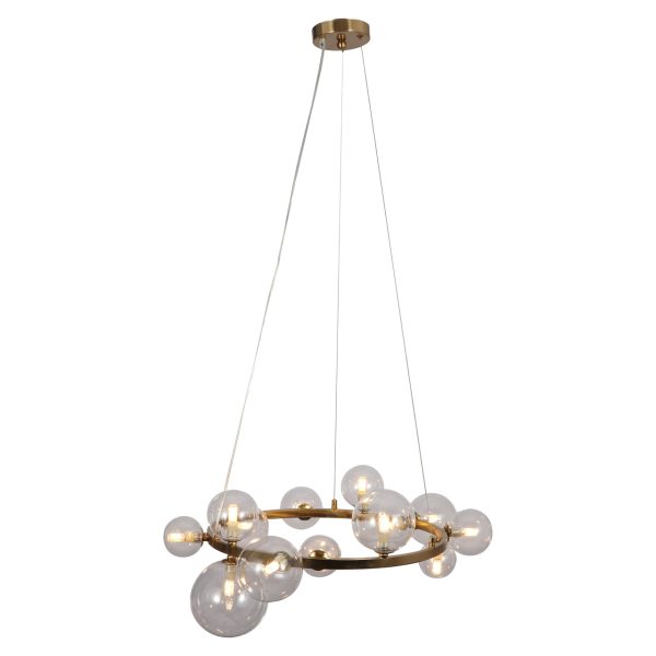 Richmond Interiors Hanglamp Yosie brushed gold