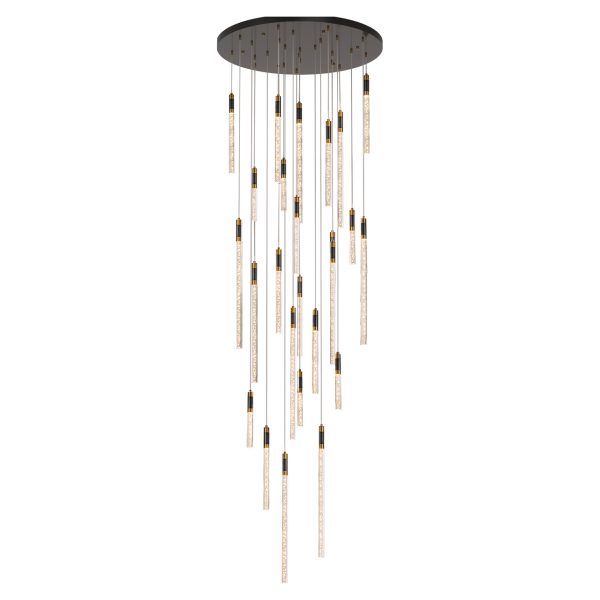 Richmond Interiors Hanglamp Crosley black/gold