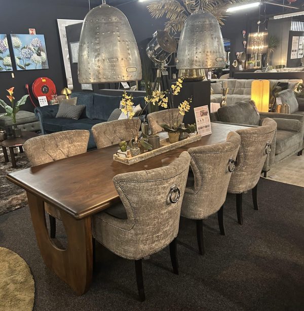 SHOWMODEL UrbanSofa eetkamerstoelen set van 6 Amy Grey
