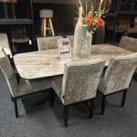 SHOWMODEL UrbanSofa eetkamerstoelen set van 6 Signa Valencia Nature