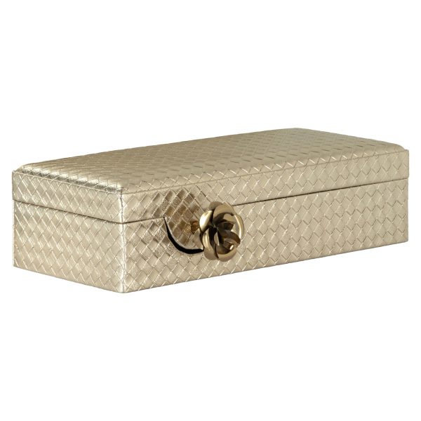 Richmond Interiors Opbergdoos Trace gold small