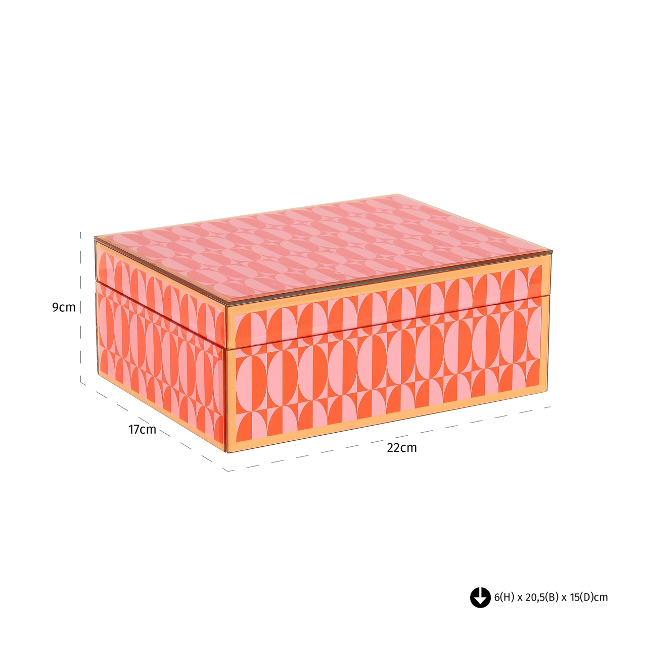 Richmond Interiors Opbergdoos Abba pink large