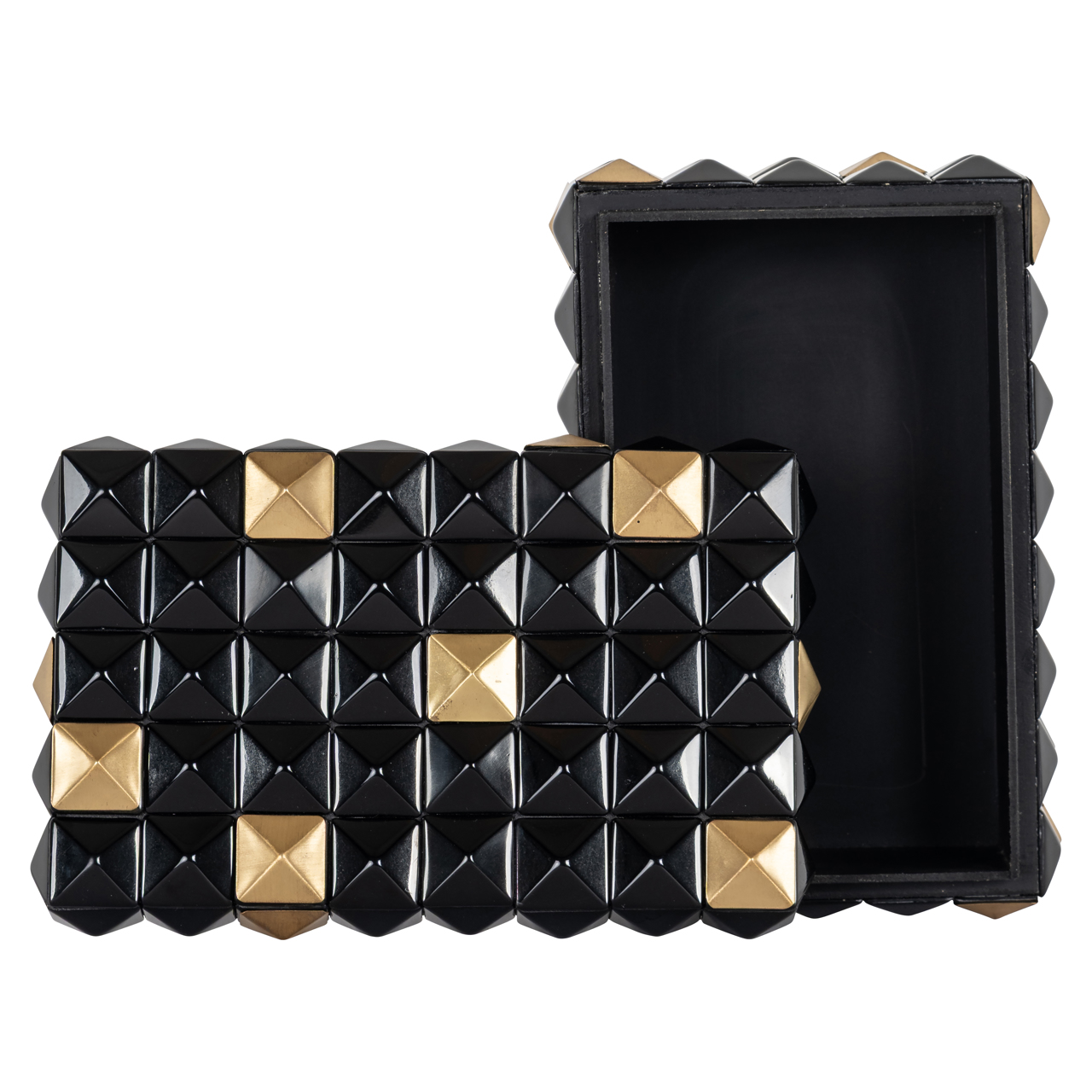 Richmond Interiors Opbergdoos Velicia black/gold
