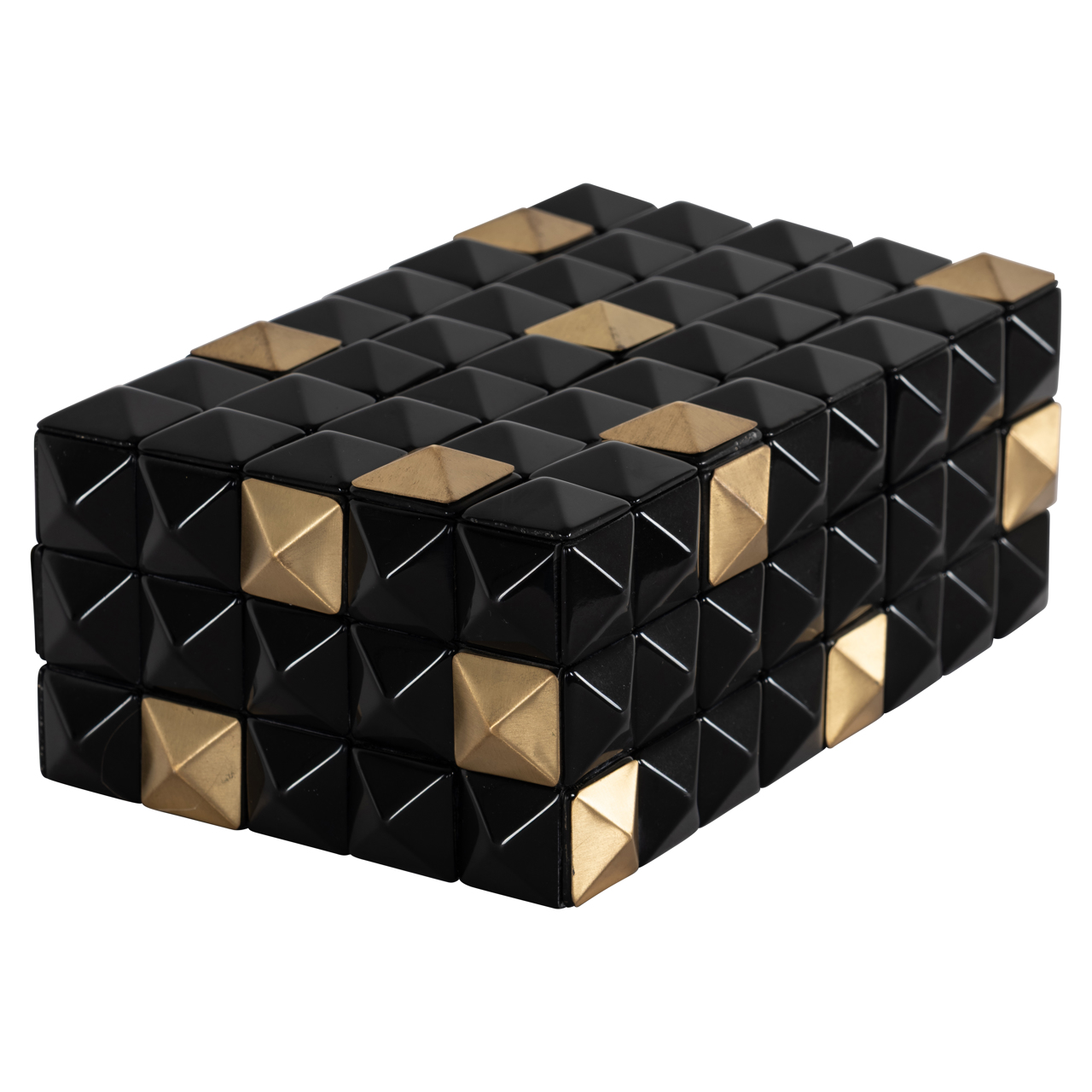 Richmond Interiors Opbergdoos Velicia black/gold