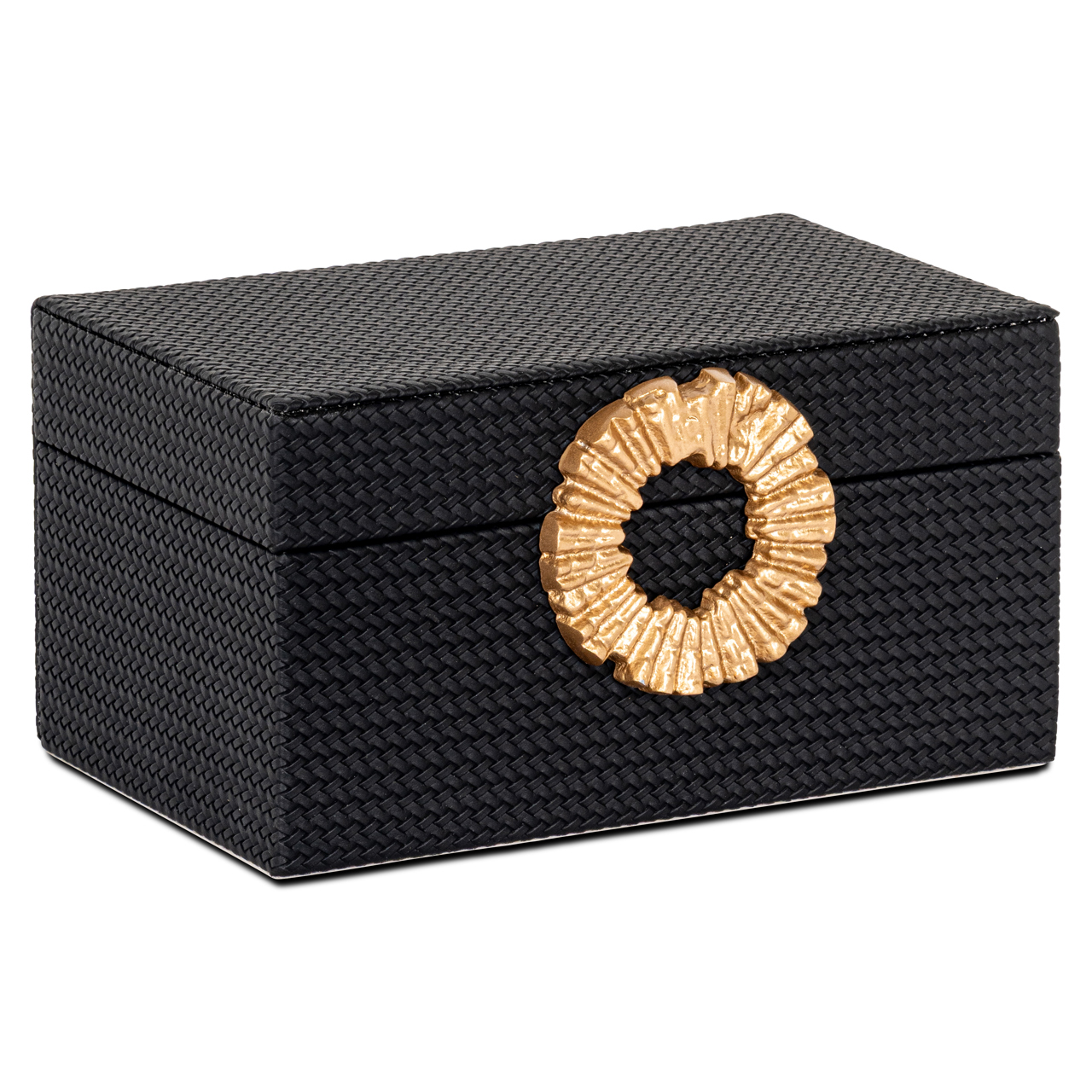 Richmond Interiors Opbergdoos Amal black/gold small