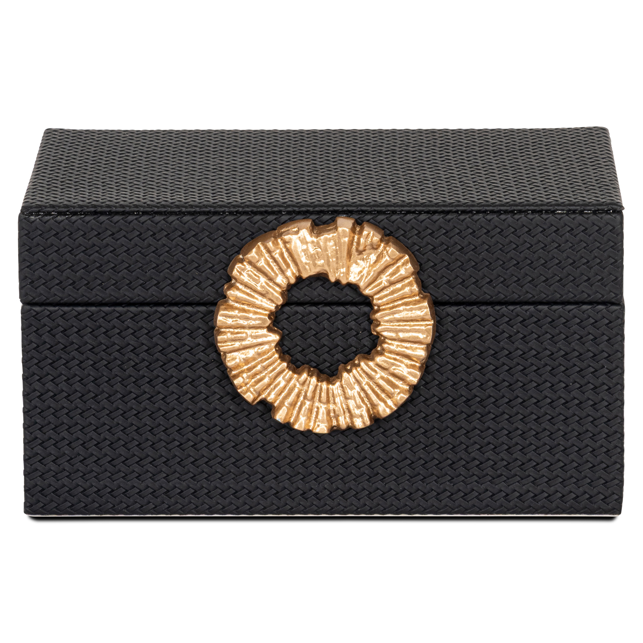 Richmond Interiors Opbergdoos Amal black/gold small
