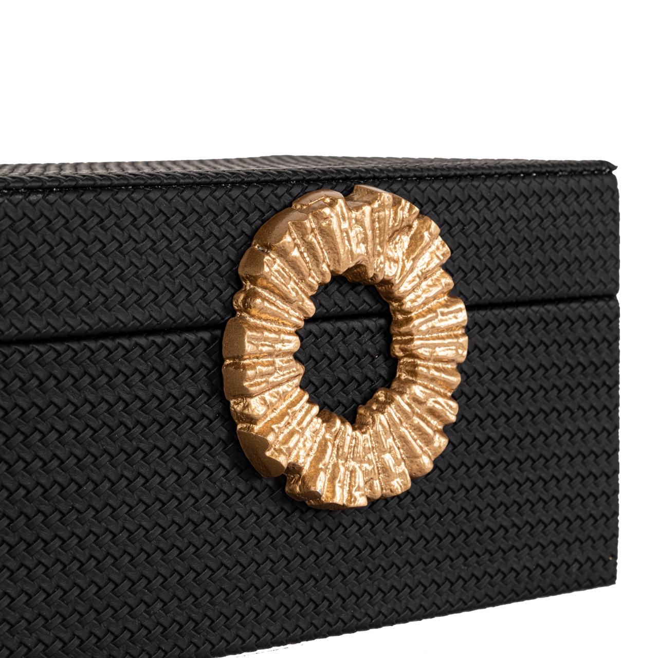 Richmond Interiors Opbergdoos Amal black/gold small