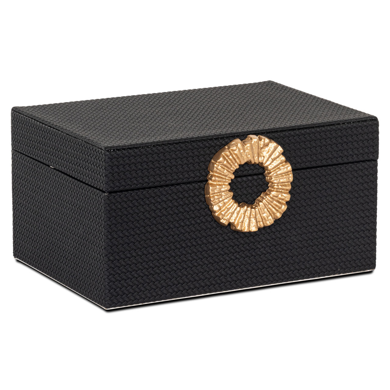 Richmond Interiors Opbergdoos Amal black/gold large