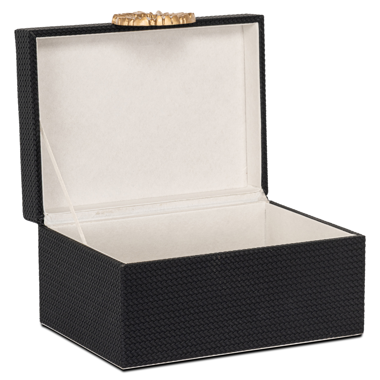 Richmond Interiors Opbergdoos Amal black/gold large